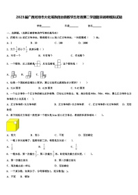 2023届广西河池市大化瑶族自治县数学五年级第二学期期末调研模拟试题含解析