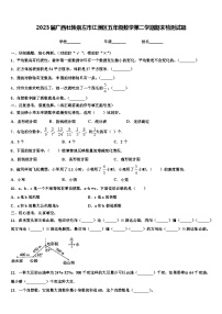 2023届广西壮族崇左市江洲区五年级数学第二学期期末检测试题含解析