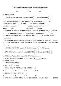 2023届柳河县数学五年级第二学期期末监测模拟试题含解析