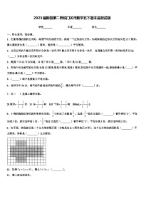 2023届新疆第二师铁门关市数学五下期末监测试题含解析