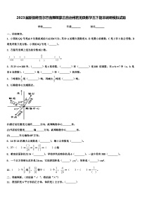 2023届新疆维吾尔巴音郭楞蒙古自治州若羌县数学五下期末调研模拟试题含解析