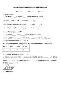 2023届江苏连云港赣榆区数学五下期末检测模拟试题含解析