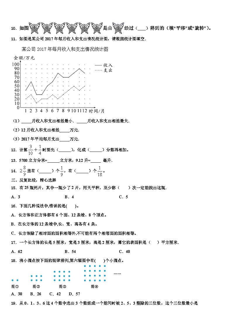 2023届江苏省江阴市华士片统考数学五下期末考试模拟试题含解析第2页
