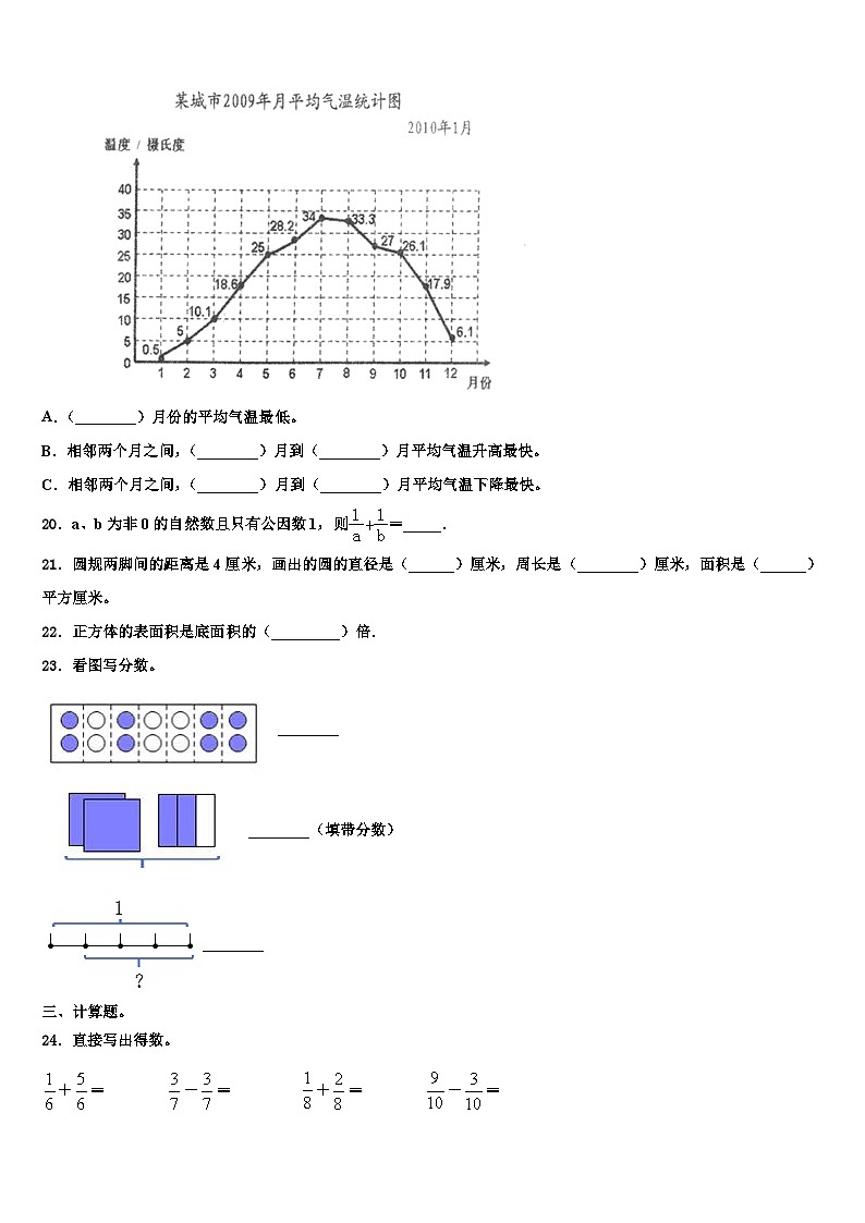 2023届河北省廊坊市固安县第六中学数学五年级第二学期期末复习检测模拟试题含解析03