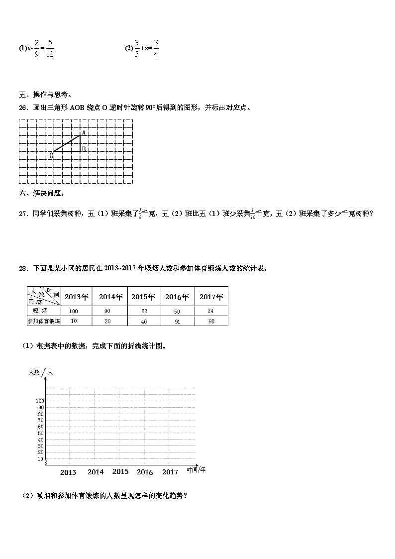 2023届河北省邢台市桥西区数学五下期末预测试题含解析第3页