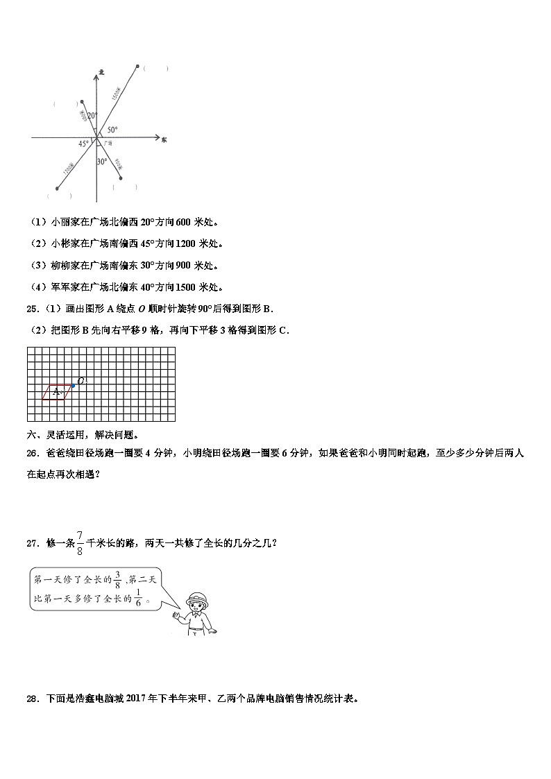 2023届江西省抚州市金溪县数学五年级第二学期期末达标测试试题含解析第3页