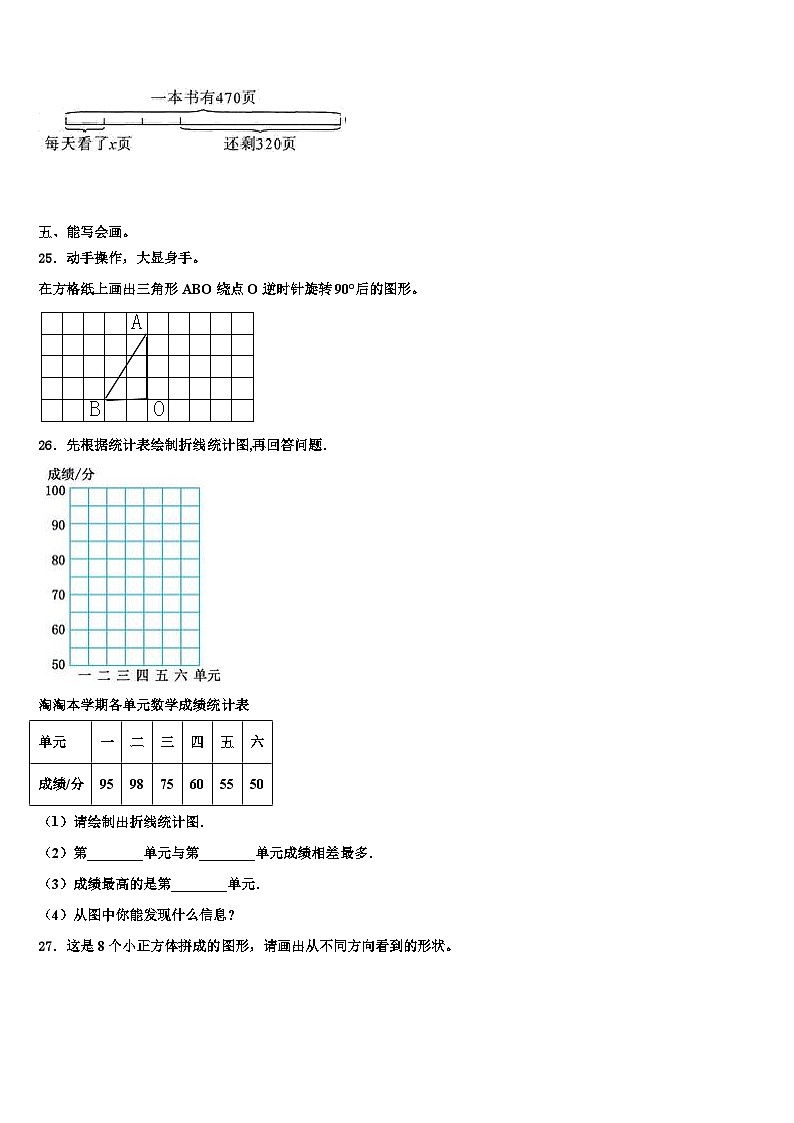2023届沙依巴克区数学五下期末达标检测试题含解析03