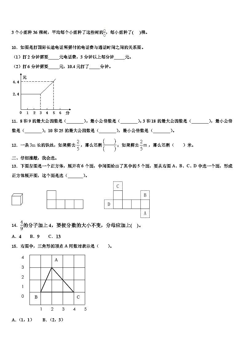 2023届河北省邯郸市磁县数学五下期末达标测试试题含解析02