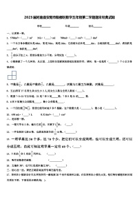 2023届河南省安阳市殷都区数学五年级第二学期期末经典试题含解析