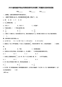 2023届河南省平顶山市湛河区数学五年级第二学期期末达标检测试题含解析