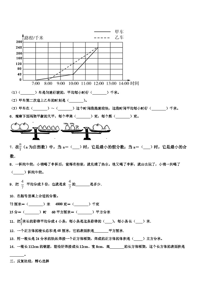 2023届济南市长清区数学五年级第二学期期末经典模拟试题含解析02