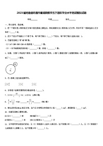 2023届河南省许昌市襄城县数学五下期末学业水平测试模拟试题含解析