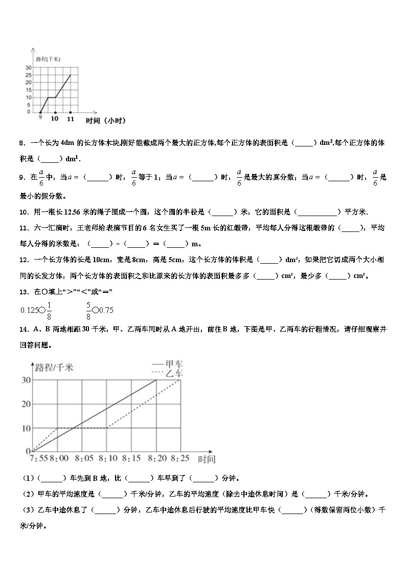 2023届玉树藏族自治州曲麻莱县数学五下期末质量检测试题含解析第2页