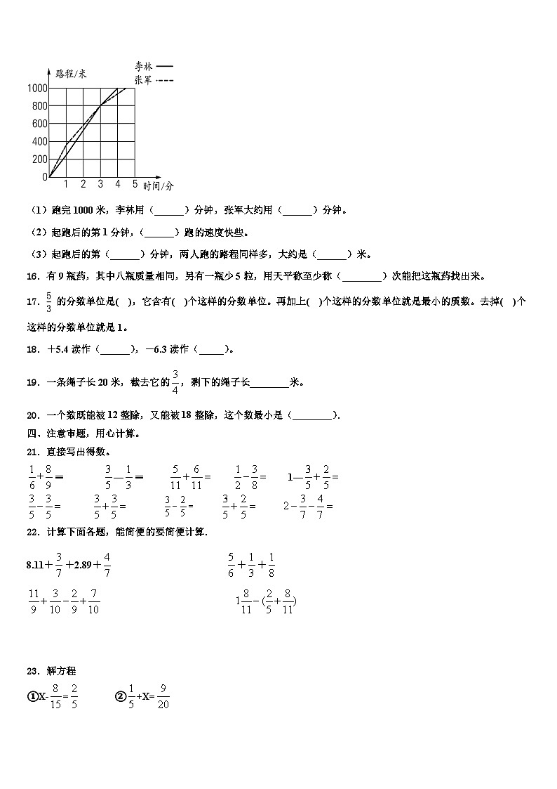 2023届贵州省黔东南南苗族侗族自治州三穗县数学五下期末质量跟踪监视试题含解析第2页