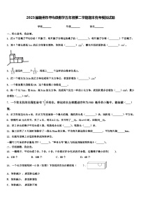 2023届赣州市寻乌县数学五年级第二学期期末统考模拟试题含解析