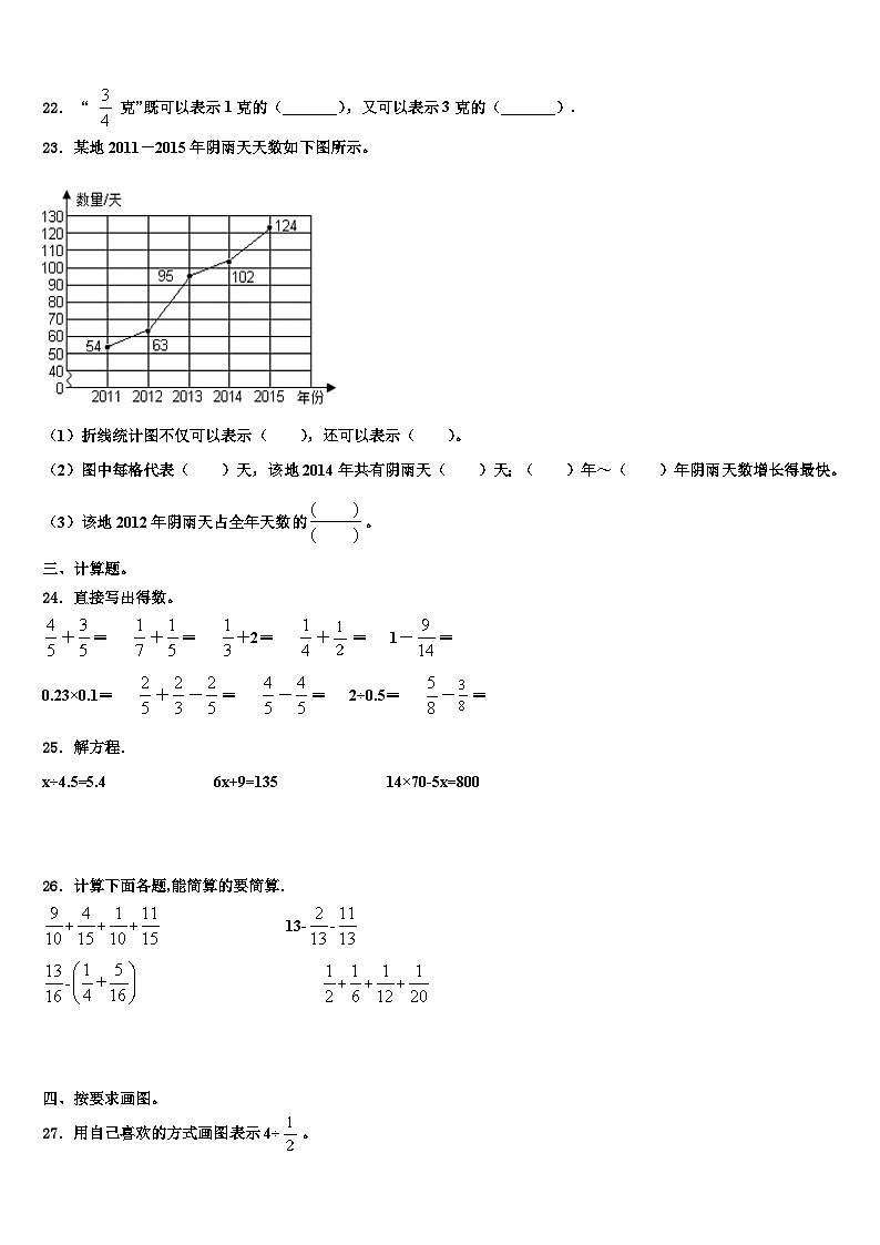 2023届黑龙江省牡丹江市林口县数学五下期末达标检测试题含解析第3页