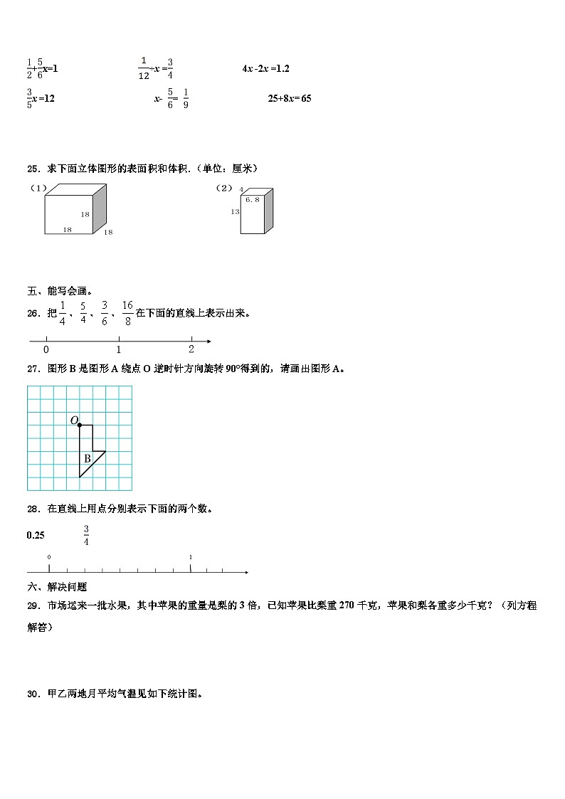 2023年仙游县数学五年级第二学期期末经典试题含解析第3页