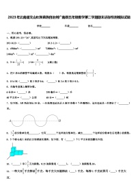 2023年云南省文山壮族苗族自治州广南县五年级数学第二学期期末达标检测模拟试题含解析