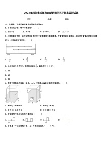 2023年四川省成都市高新区数学五下期末监测试题含解析