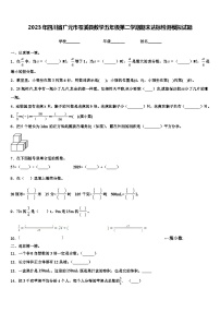 2023年四川省广元市苍溪县数学五年级第二学期期末达标检测模拟试题含解析