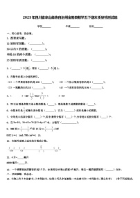 2023年四川省凉山彝族自治州金阳县数学五下期末质量检测试题含解析