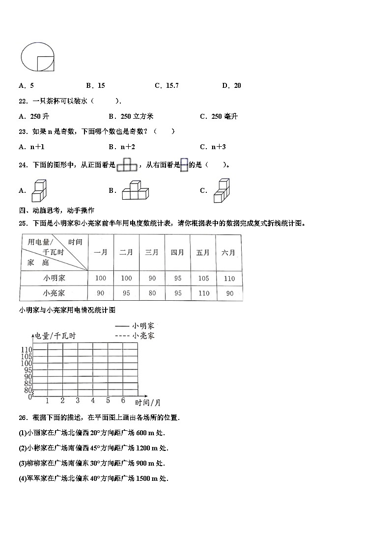 2023年安徽省合肥市庐阳区评价数学五下期末考试试题含解析第3页