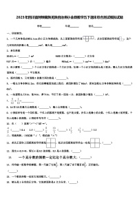 2023年四川省阿坝藏族羌族自治州小金县数学五下期末综合测试模拟试题含解析