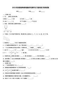 2023年安徽省滁州外国语学校数学五下期末复习检测试题含解析