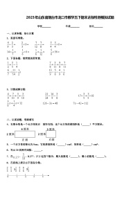 2023年山东省烟台市龙口市数学五下期末达标检测模拟试题含解析