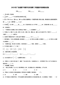 2023年广东省普宁市数学五年级第二学期期末检测模拟试题含解析