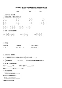 2023年广西玉林市福绵区数学五下期末调研试题含解析