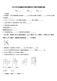 2023年江苏省南京市溧水县数学五下期末考试模拟试题含解析