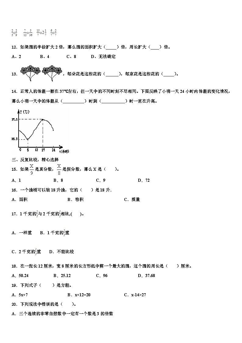 2023年江苏省盐城地区数学五下期末教学质量检测试题含解析第2页