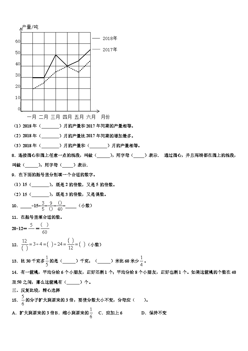 2023年河南省新乡市获嘉县数学五下期末经典模拟试题含解析第2页