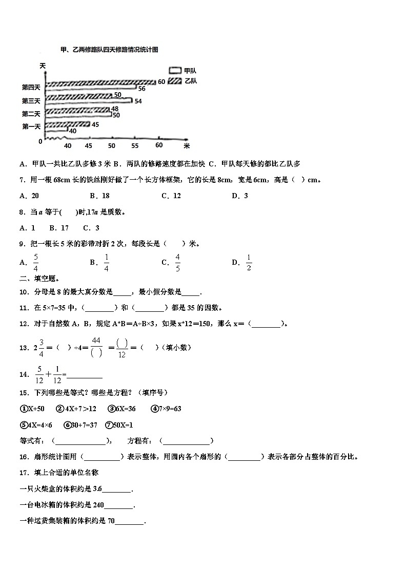 2023年云南省红河哈尼族彝族自治州屏边苗族自治县数学五年级第二学期期末学业水平测试试题含解析第2页