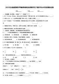 2023年云南省昆明市寻甸回族彝族自治县数学五下期末学业水平测试模拟试题含解析