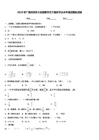 2023年广西河池市大化县数学五下期末学业水平测试模拟试题含解析