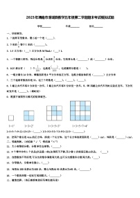 2023年渭南市澄城县数学五年级第二学期期末考试模拟试题含解析