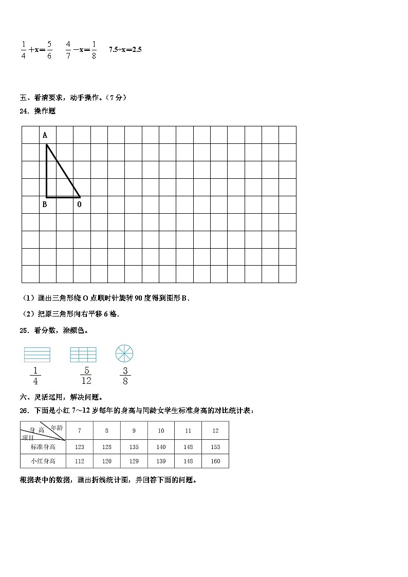 2023年浙江省金华市永康市五年级数学第二学期期末达标检测试题含解析03