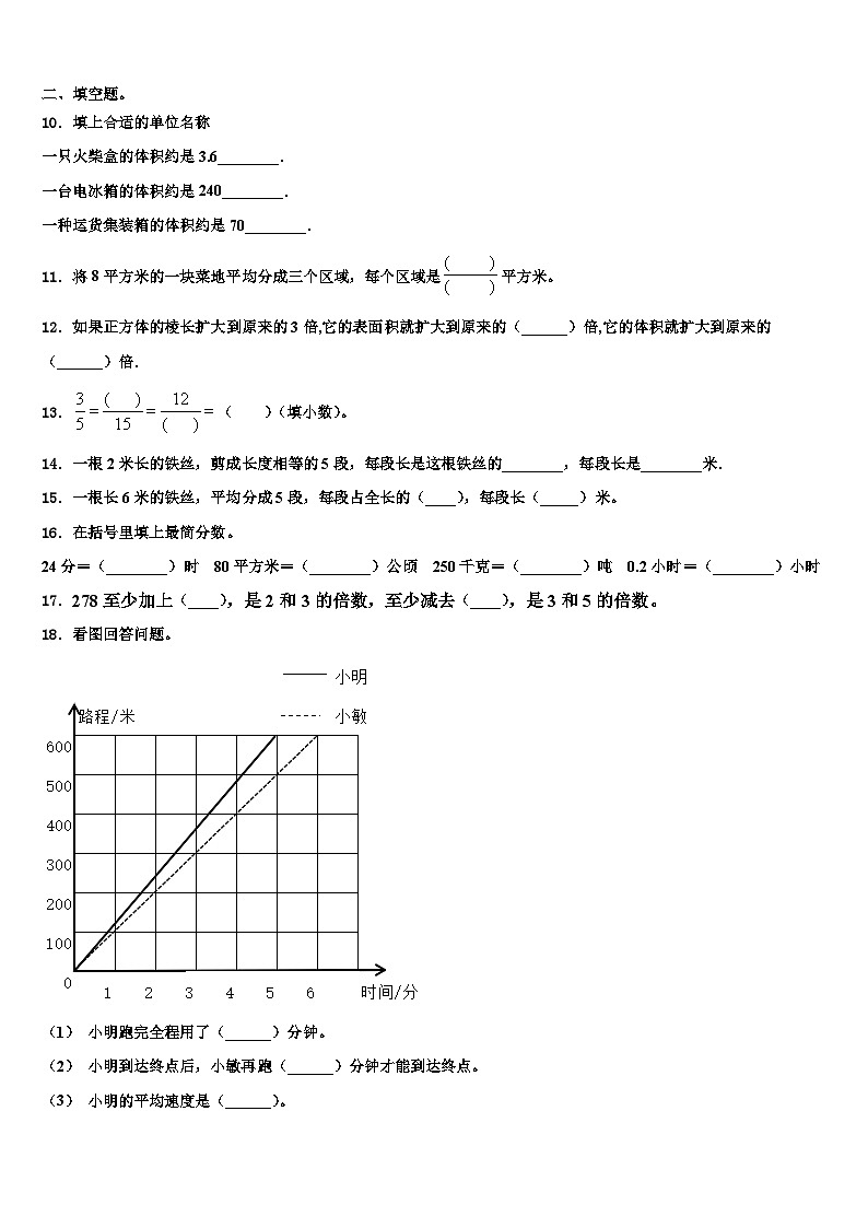 2023年湖南省邵阳市新宁县数学五年级第二学期期末质量跟踪监视模拟试题含解析02