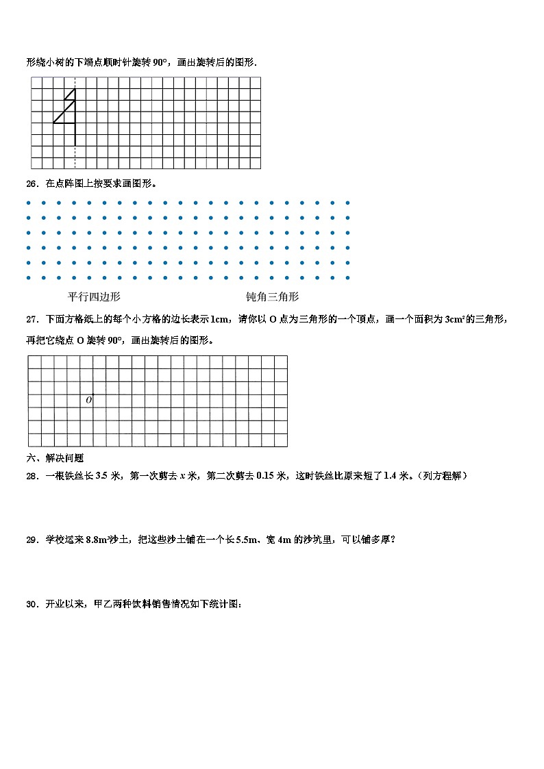 2023年潍坊市临朐县数学五下期末经典试题含解析03
