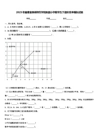 2023年福建省泉州师范学院附属小学数学五下期末统考模拟试题含解析