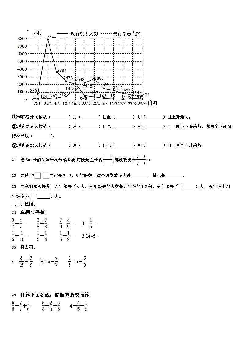 2023年罗山县数学五下期末质量跟踪监视模拟试题含解析03