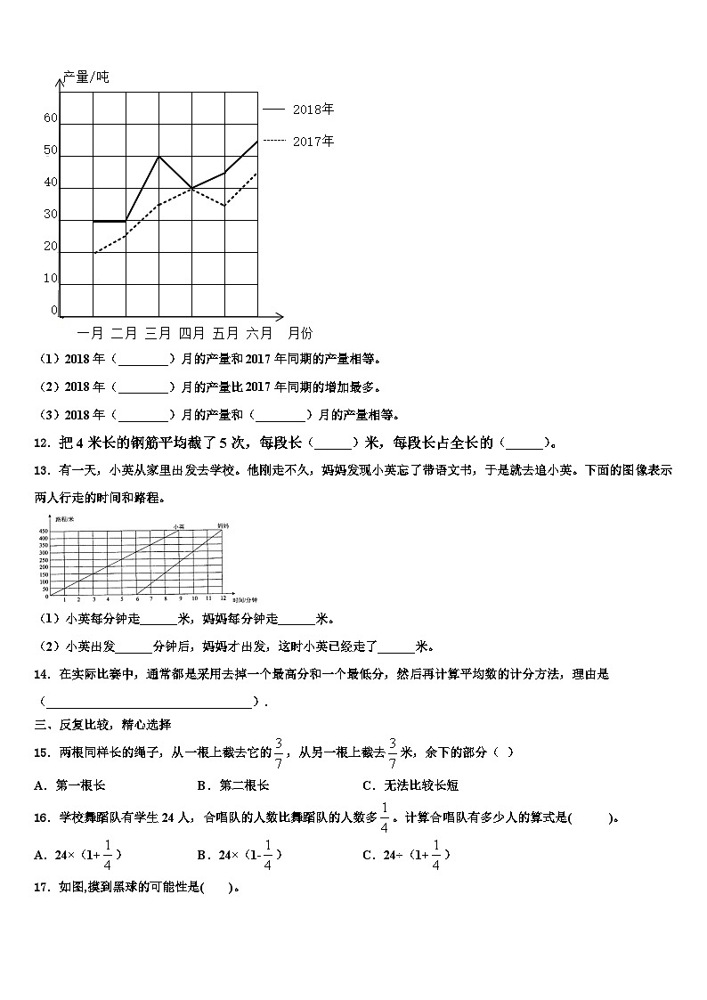 2023年陕西省西安市灞桥区五年级数学第二学期期末综合测试试题含解析02
