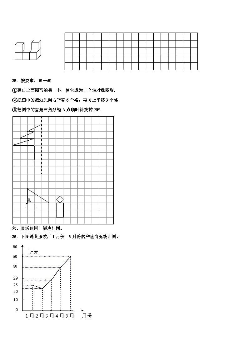 2023年顺平县数学五年级第二学期期末检测试题含解析03