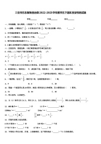 三亚市乐东黎族自治县2022-2023学年数学五下期末质量检测试题含解析