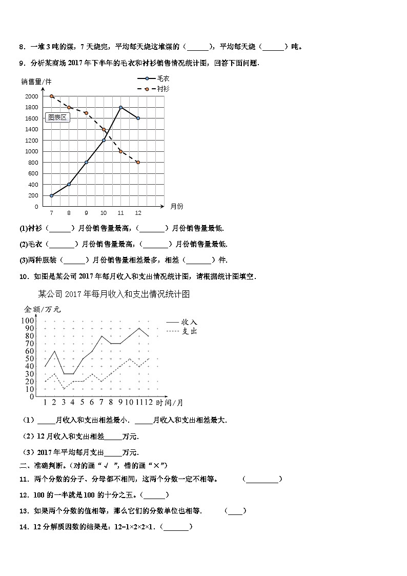 三明市建宁县2023年五年级数学第二学期期末复习检测试题含解析第2页