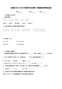 台前县2022-2023学年数学五年级第二学期期末联考模拟试题含解析