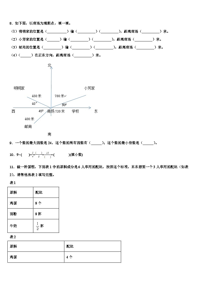四川省凉山彝族自治州宁南县2023年数学五下期末达标检测试题含解析第2页