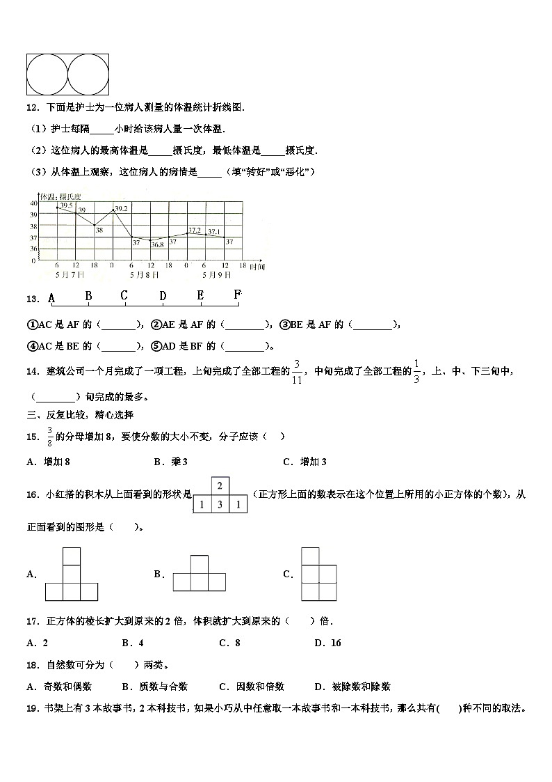 四川省南充市阆中市2023年数学五下期末经典模拟试题含解析第2页